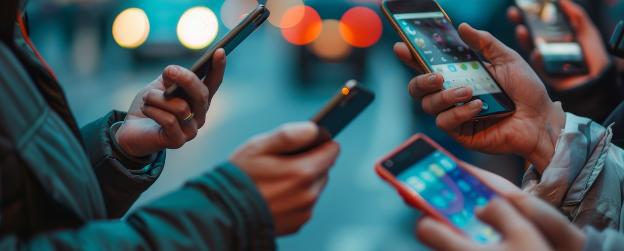 image of mobile phones